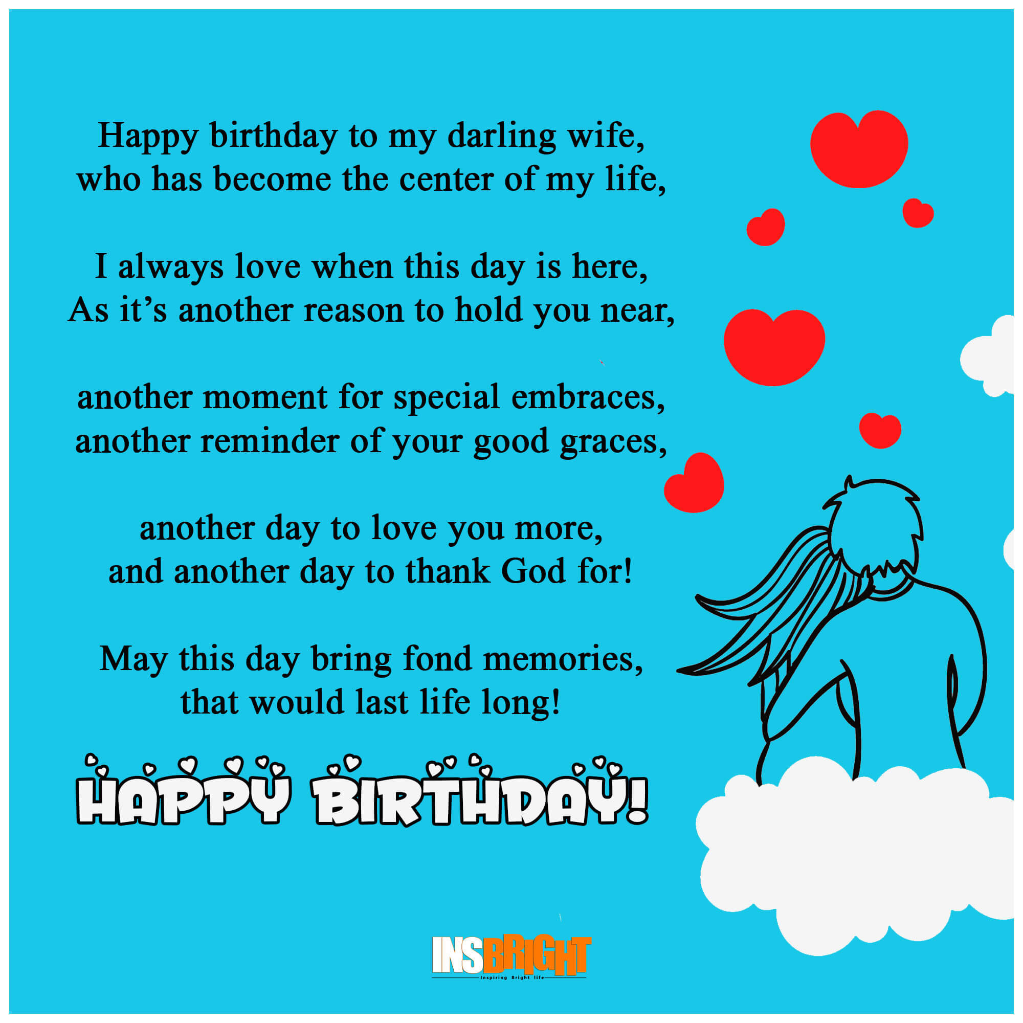 10+ Romantic Happy Birthday Poems For Wife With Love From Husband ...